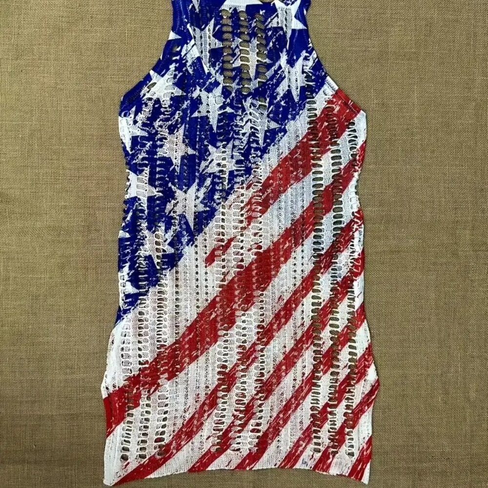 Swimsuit Cover-up (Color: Flag Color) - Picture 3 of 4